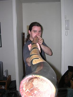 Lich avec un des premiers didg de Seb 'Francedidgeridoo)